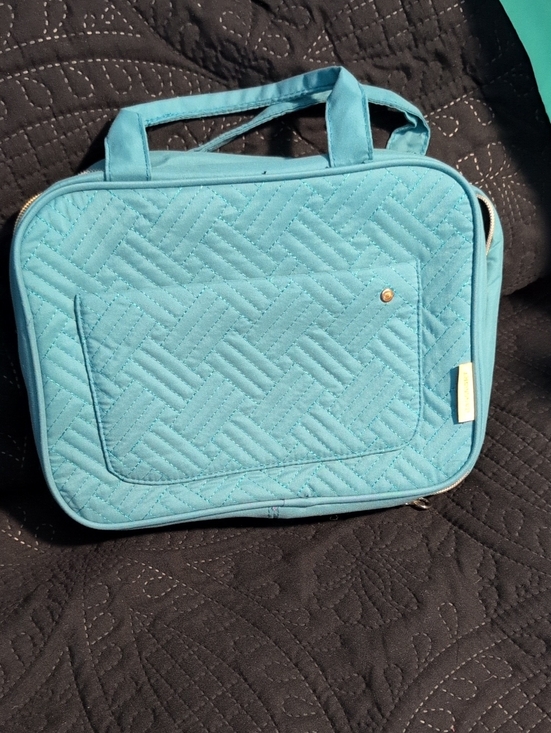 Bagsmart Handbags - Quilted Light Teal Travel Tote Bag